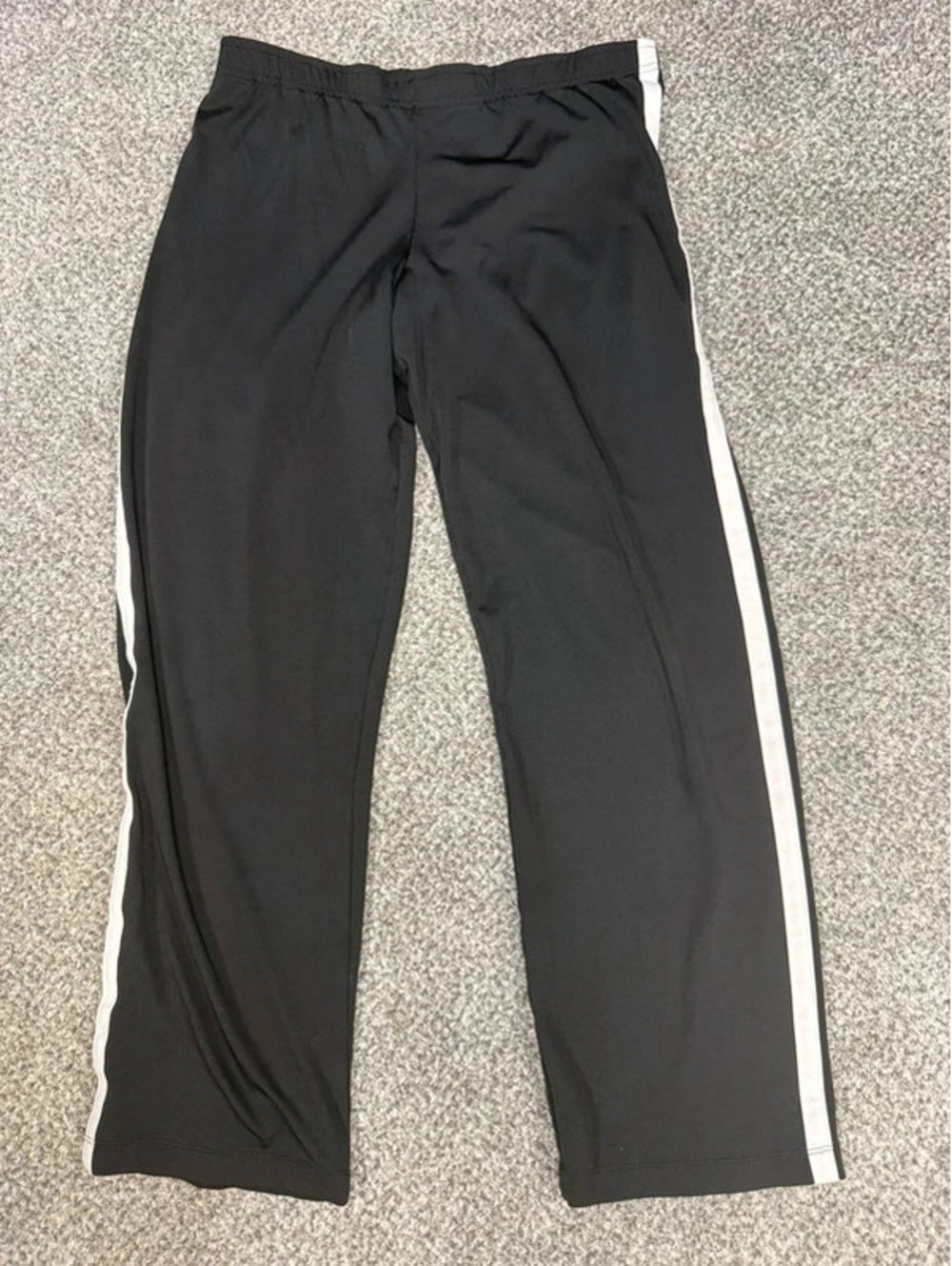 HEAD Black Side Stripe Straight Leg Track Pants / Athletic Trousers Size L